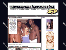 Tablet Screenshot of interracialcaptions.com